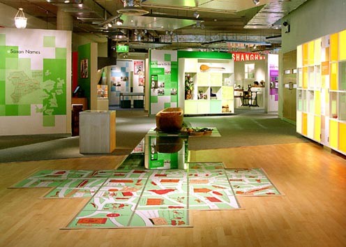 View showing the inside of Hackney Museum